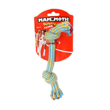 Mammoth Flossy Chews EXTRA 2 Knot Dog Rope Bone, Color Varies Small, 9 inch product detail number 1.0