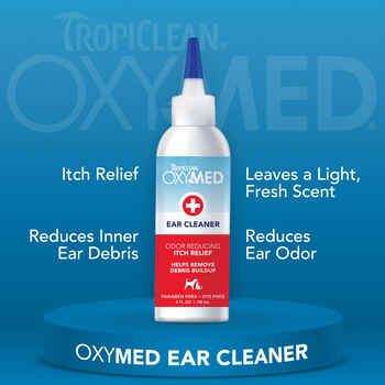 Tropiclean Oxymed Odor Reducing Ear Cleaner 4oz