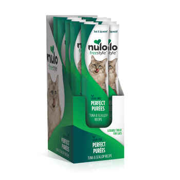Nulo FreeStyle Tuna & Scallop Perfect Puree Lickable Cat Treats 0.5oz Pack of 48 product detail number 1.0
