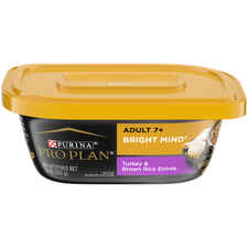 Purina Pro Plan Senior Adult 7+ Bright Mind Turkey & Brown Rice Entree Wet Dog Food Tray-product-tile
