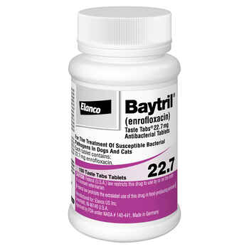 Baytril Taste Tabs 22.7 mg (sold per tablet) product detail number 1.0