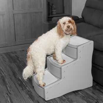 Pet Gear Easy Step III Dog & Cat Stairs with 3 Steps EXTRA WIDE  - Tan