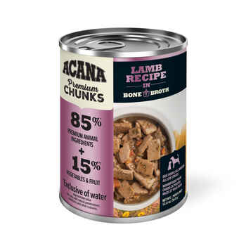 ACANA Premium Chunks Lamb Recipe in Bone Broth Wet Dog Food 12.8 oz Cans - Case of 12 product detail number 1.0