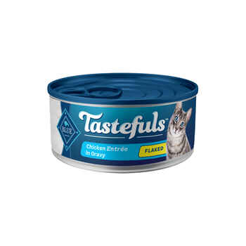 Blue Buffalo Tastefuls Adult Natural Flaked Variety Pack with Tuna, Chicken, and Fish & Shrimp Entrees in Gravy Wet Cat Food 5.5 oz - case of 12