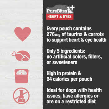 PureBites Plus Squeezables For Dogs - Heart & Eyes