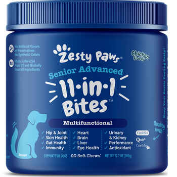 Zesty Paws 11-in-1 Multifunctional Bites for Senior Dogs 90ct product detail number 1.0