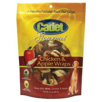 Cadet Premium Gourmet Chicken with Apple Wraps Treats 14 ounces product detail number 1.0