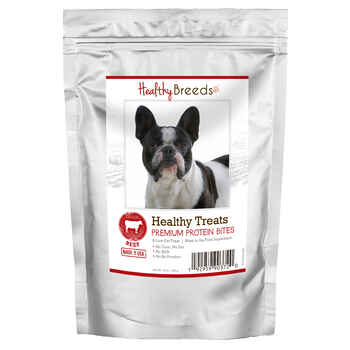 Healthy Breeds French Bulldog Healthy Treats Premium Protein Bites Beef Dog Treats 10oz product detail number 1.0