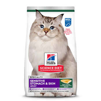 Hill's Science Diet Adult Sensitive Stomach & Skin Pollock Recipe Dry Cat Food - 3.5 lb Bag product detail number 1.0