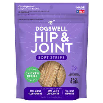 Dogswell Hip & Joint Chicken Soft Strips Dog Treats - 12 oz Bag product detail number 1.0