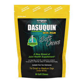 Nutramax Dasuquin Joint Health Supplement - With Glucosamine, Chondroitin, ASU, MSM, Boswellia Serrata Extract, Green Tea Extract Small to Medium Dogs, 84 Soft Chews product detail number 1.0