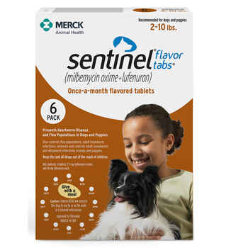 Sentinel 6pk Brown 2-10 lbs Flavor Tabs product detail number 1.0