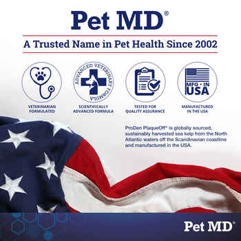 Pet MD ProDen PlaqueOff Powder Dog Supplement for Healthy Teeth and Gums 60g