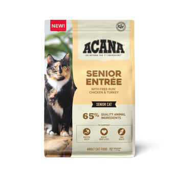 ACANA Senior Entrée Free-Run Chicken & Turkey Dry Cat Food 4 lb Bag  product detail number 1.0