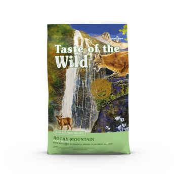 Taste of the Wild Rocky Mountain Feline Recipe Roasted Venison & Smoke-Flavored Salmon Dry Cat Food - 14 lb Bag product detail number 1.0