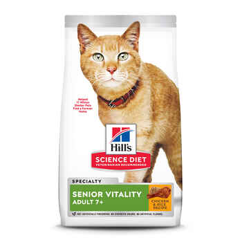 Hill's Science Diet Adult 7+ Senior Vitality Chicken Recipe Dry Cat Food - 6 lb Bag product detail number 1.0