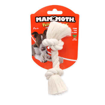 Mammoth 100% Cotton White Rope Bone, Color Varies Mini, 6 inch product detail number 1.0