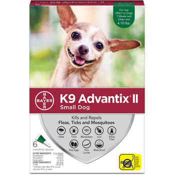 K9 Advantix II 6pk Green Dog 4-10 lbs product detail number 1.0