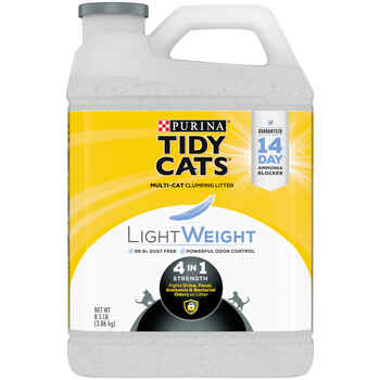Tidy Cats 4-in-1 Strength LightWeight Low Dust Clumping Multi Cat Litter 8.5-lb Jug product detail number 1.0