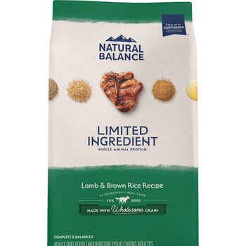 Natural Balance® Limited Ingredient Lamb & Brown Rice Recipe Dry Dog Food 4 lb product detail number 1.0