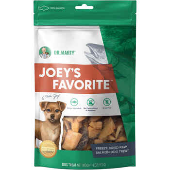 Dr. Marty Joey's Favorite 100% Freeze-Dried Raw Salmon Dog Treats 4 oz Bag product detail number 1.0