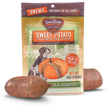 Gaines Family Farmstead Sweet Potato Chews for Dogs - 100% Natural Single-Ingredient Dog Treat