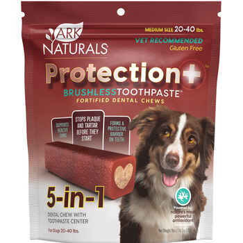 Ark Naturals Protection+ Brushless Toothpaste Fortified Dental Chews Medium, 20-40lbs product detail number 1.0