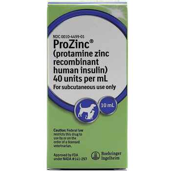 ProZinc Insulin for Cats and Dogs 40 units/ml 10 ml Vial product detail number 1.0
