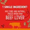 Stella & Chewy's Beef Liver Freeze-Dried Raw Dog Treats 3oz