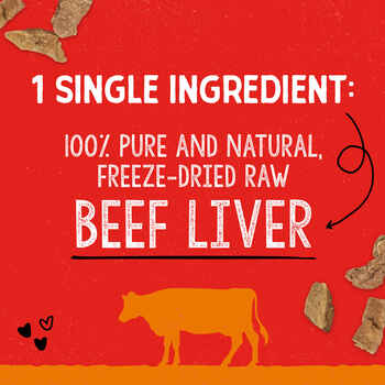 Stella & Chewy's Beef Liver Freeze-Dried Raw Dog Treats 3oz