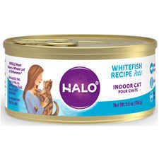 Halo Grain Free Indoor Cat Whitefish Pate Canned Cat Food-product-tile