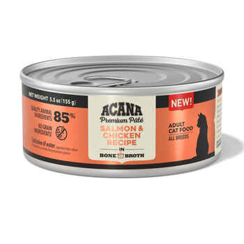 ACANA Premium Pâté Salmon & Chicken in Bone Broth Wet Cat Food 5.5 oz Cans- Case of 12 product detail number 1.0