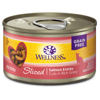 Wellness Grain Free Salmon Entree 3-Ounce Can (Pack of 24) product detail number 1.0