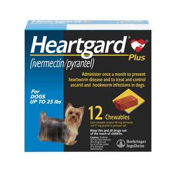 Heartgard Plus Chewables 12pk Blue 1-25 lbs product detail number 1.0