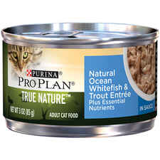 Purina Pro Plan TRUE NATURE Natural Ocean Whitefish & Trout Entrée In Sauce Wet Cat Food-product-tile