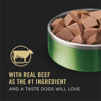 Purina Pro Plan Adult Small Breed Beef Entree Pate Wet Dog Food 3.5 oz Cans (Case of 12)