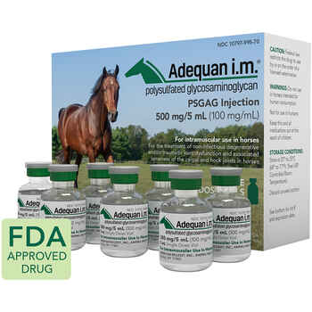 Adequan i.m. Equine 500 mg/5 ml Single Dose Vial 7 ct