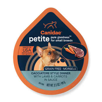 Canidae PURE Petite Small Breed Grain Free Morsels Lamb & Carrots Wet Dog Food 3.5 oz Cups - Pack of 12 product detail number 1.0