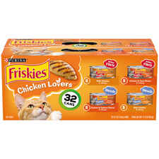 Friskies Chicken Lovers Variety Pack Wet Cat Food 32 Cans-product-tile