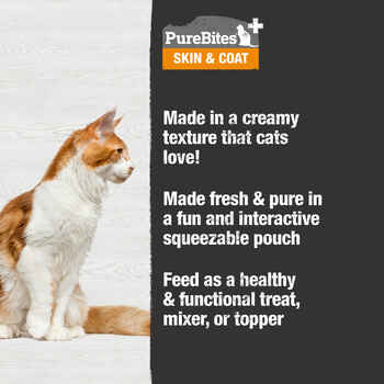 PureBites Plus Squeezables For Cats - Skin & Coat 2.5oz/71g