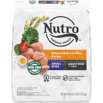 Nutro Natural Choice Small Bites Adult Chicken & Brown Rice Recipe Dry Dog Food 30 lb Bag product detail number 1.0