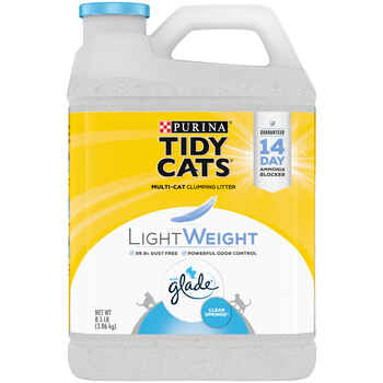 Tidy Cats LightWeight Clumping Multi Cat Litter Glade Clear Springs Scent  8.5-lb Jug product detail number 1.0