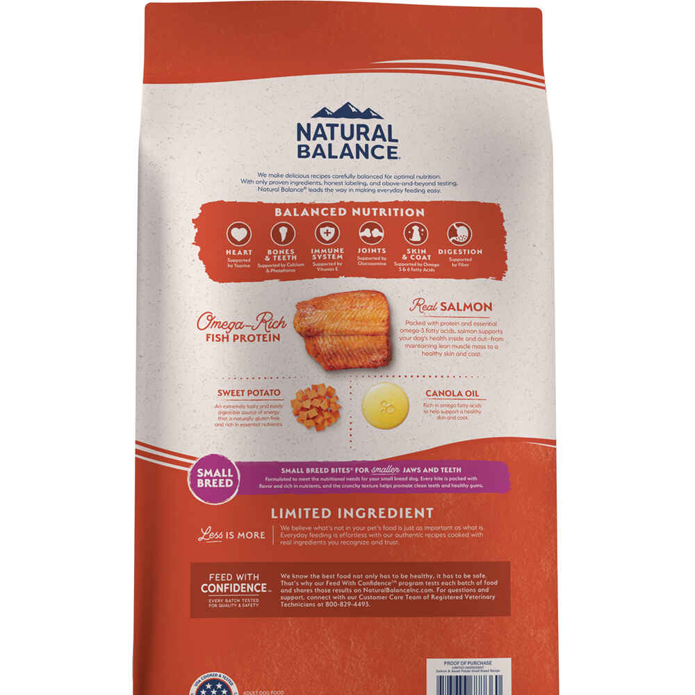 Natural Balance Limited Ingredient Grain Free Salmon & Sweet Potato Small Breed Recipe Dry Dog Food