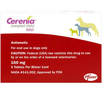 Cerenia Tabs 160 mg 4 ct product detail number 1.0