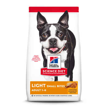 Hill's Science Diet Adult Light Small Bites with Chicken Meal & Barley Dry Dog Food - 15 lb Bag product detail number 1.0