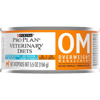 Purina Pro Plan Veterinary Diets OM Overweight Management Feline Formula Wet Cat Food - (24) 5.5 oz. Cans product detail number 1.0