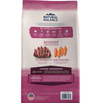 Natural Balance® Limited Ingredient Reserve Grain Free Sweet Potato & Venison Recipe Dry Dog Food 4 lb