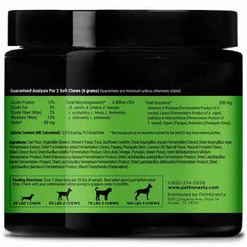 Pet Honesty Digestive Probiotics Pumpkin Flavored Soft Chews Probiotic Supplement for Dogs 90 Count