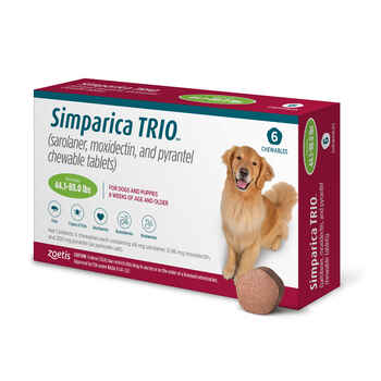 Simparica TRIO 6pk 44-88 lbs Chew product detail number 1.0