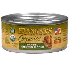 Evanger's Organics Braised Chicken Dinner Canned Cat Food-product-tile